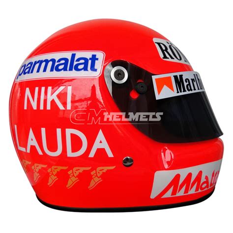 contact met nike lauda|Niki Lauda helmet logo.